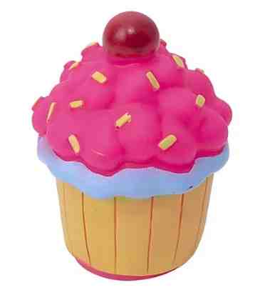 JUP99312A CUPECAKE CEREZA - Juguete de Vinilo Con chifle 